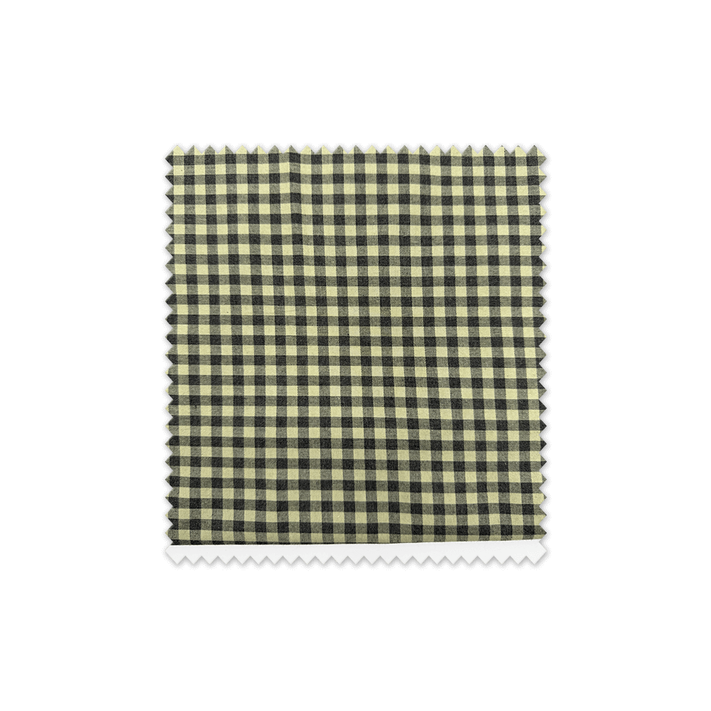Retal algodón vichy verde y negro | Cuadro clásico en 0,50 m