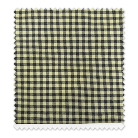 Retal algodón vichy verde y negro | Cuadro clásico en 0,50 m
