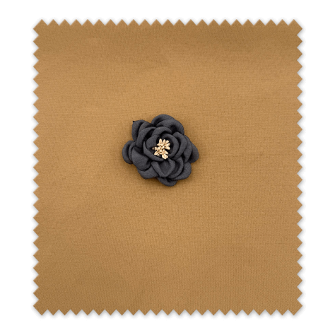 Aplique Rosa Tela Gris Antracita | Flor Decorativa para Ropa y DIY Aplique Rosa Tela Gris Antracita | Flor Decorativa para Ropa y DIY