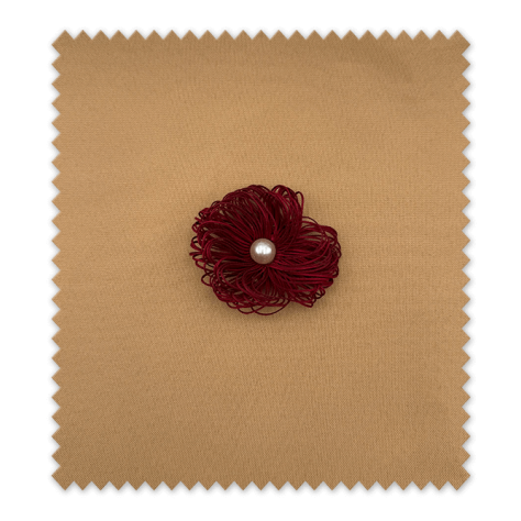 Flor de Hilos Perla centro Granate para coser Flor de Hilos Perla centro Granate para coser