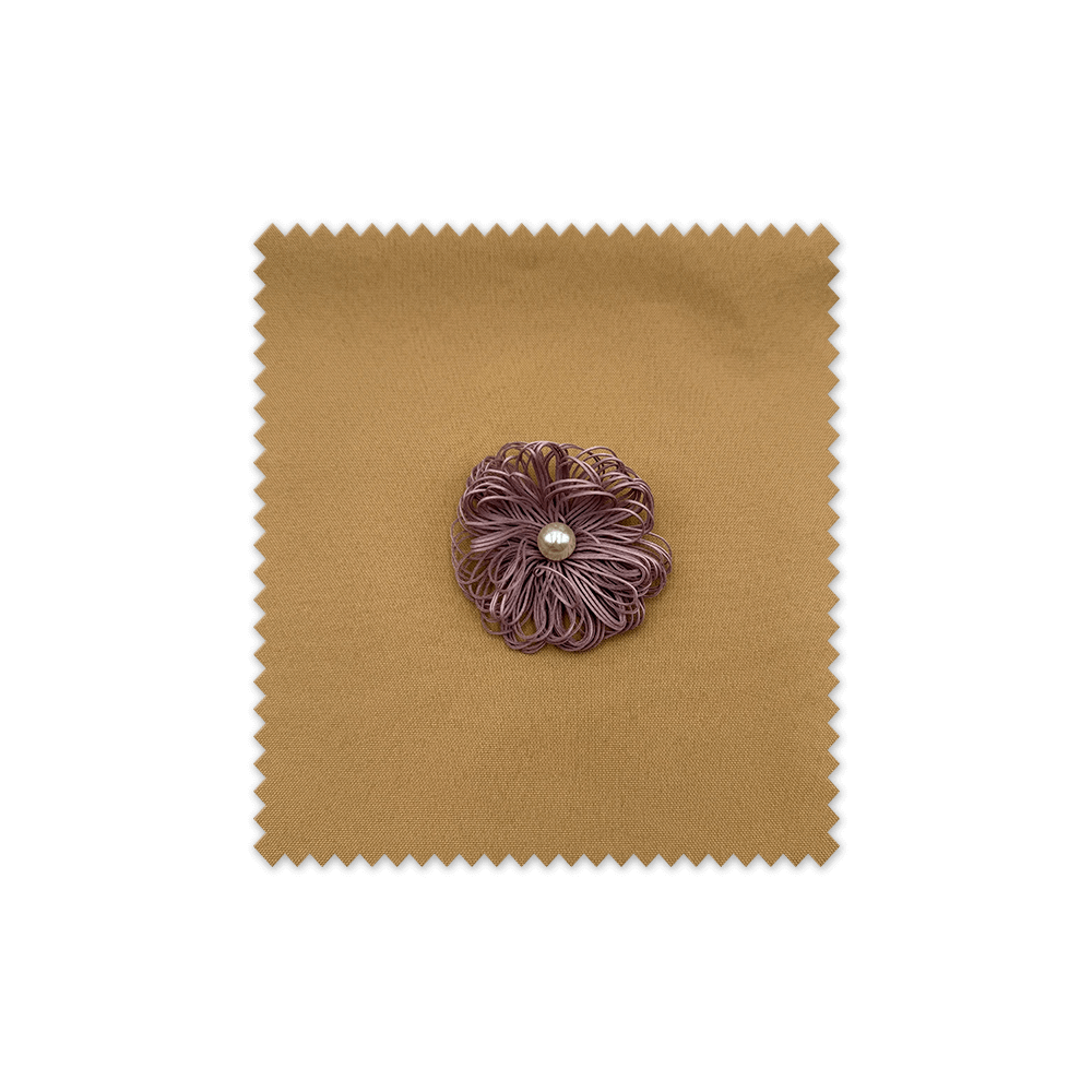 Flor de Hilos Perla centro Rosa Empolvado