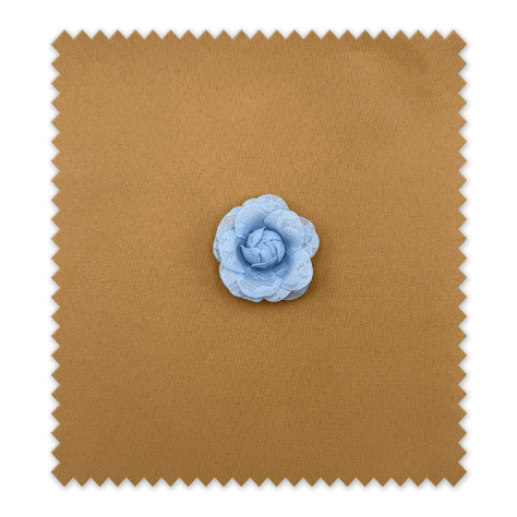 Aplique Rosa Encaje Azul