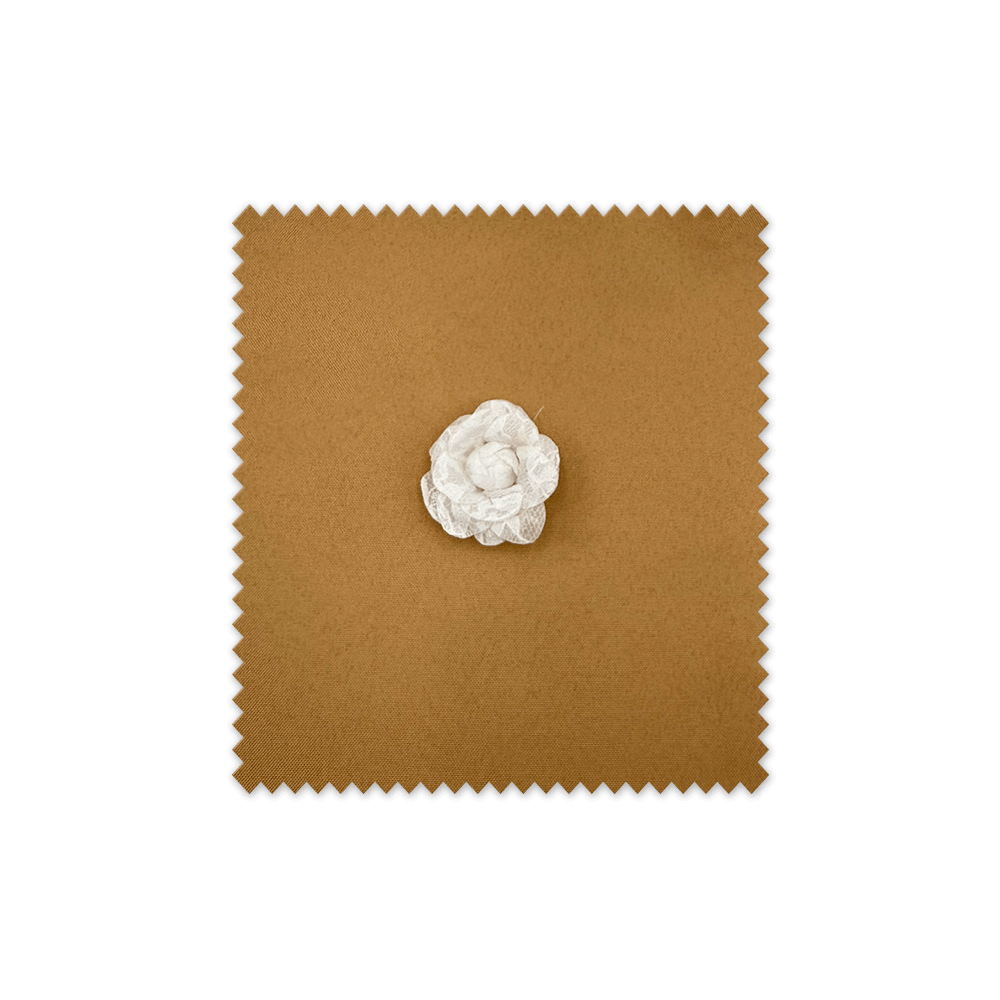 Aplique Rosa Encaje Blanco