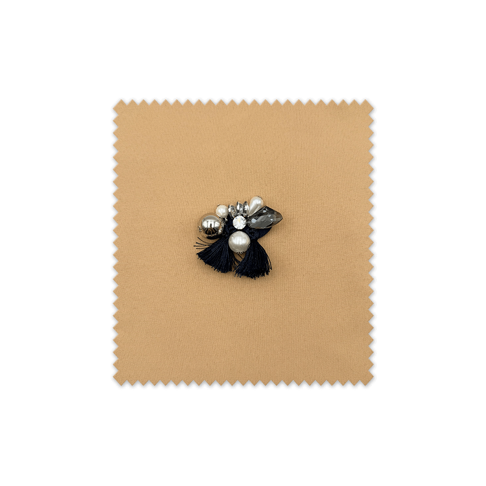 Accesorio Decorativo Perlas, Borlas, Brillo Azul Marino