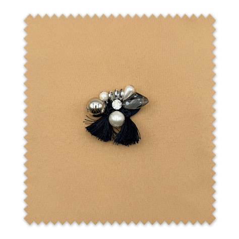 Accesorio Decorativo Perlas, Borlas, Brillo Azul Marino Accesorio Decorativo Perlas, Borlas, Brillo Azul Marino