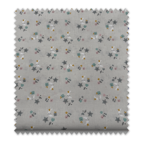 Retal 0,65m de tela algodón 100% con estampado mini de lunas y estrellas, ideal para ropa infantil, accesorios y decoración