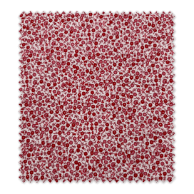 Popelín Mini Flor Rojo