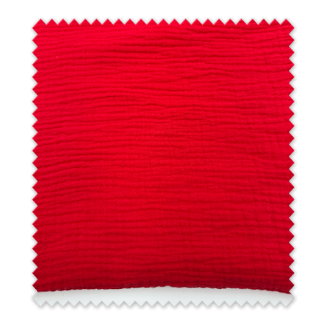 Retal 0,55m Algodón 100%Doble Gasa Rojo