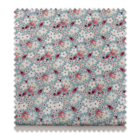 tela floral popelín algodón estampado acuarela