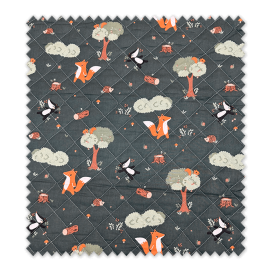 Tela Acolchada Doble Cara Animales | Tejido Reversible Infantil