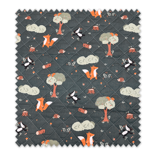 Tela Acolchada Doble Cara Animales | Tejido Reversible Infantil