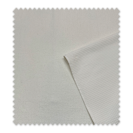 Tela doble cara rizo waffle natural para baño