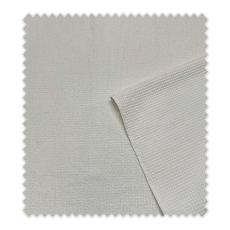 Tela doble cara rizo waffle natural para baño