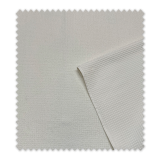 Tela doble cara rizo waffle natural para baño