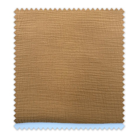 Retal 0,80m doble gasa algodón caramelo suave y transpirable