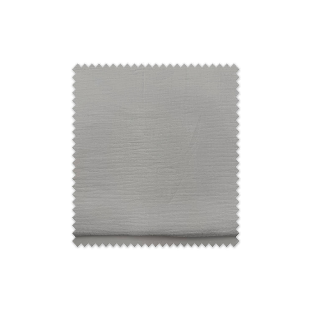 Retal de tela doble gasa blanca ideal para costura y manualidades