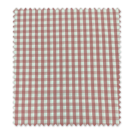 tela algodón rosa empolvado vichy para ropa y decoración