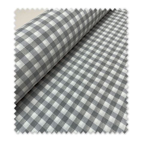 Loneta Tejida Cuadros Vichy Gris 2,80m Ancho Loneta Tejida Cuadros Vichy Gris 2,80m Ancho