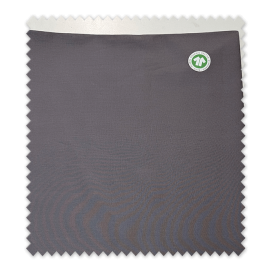 Tela algodón 100% orgánico gris oscuro liso ecológico