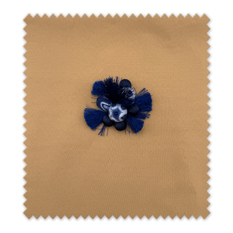 accesorio decorativo azul con borlas para manualidades accesorio decorativo azul con borlas para manualidades