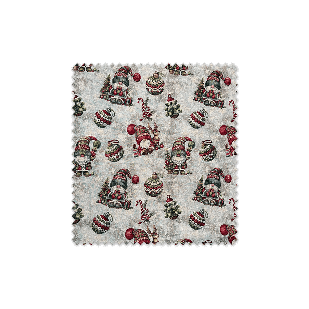 Gobelino navideño Papá Noel con detalles brillantes