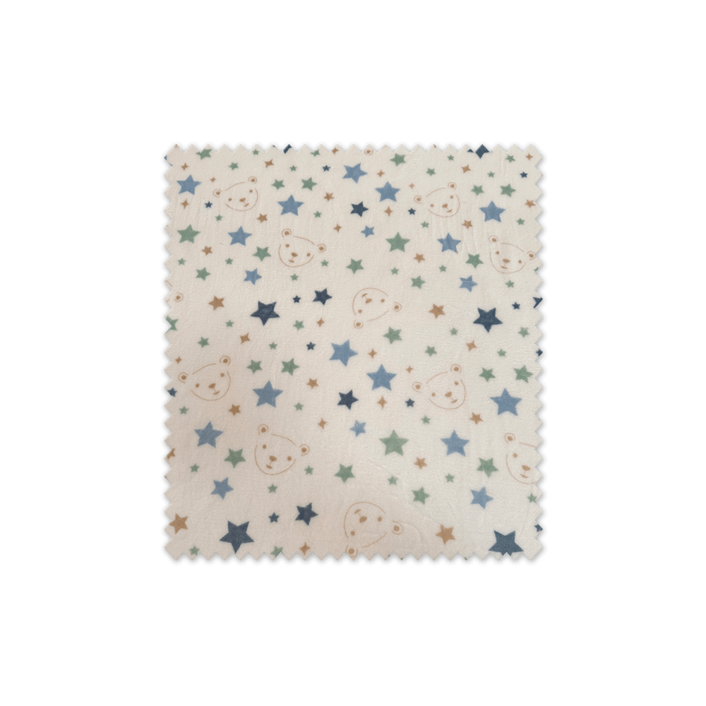 Tela de Coralina Estrellas y Osito
