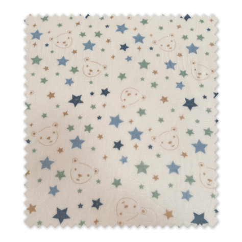 Tela de Coralina Estrellas y Osito