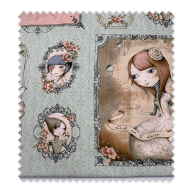 Tela patchwork muñecas Gorjuss Mirabelle panel colección