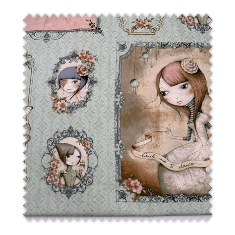 Tela patchwork muñecas Gorjuss Mirabelle panel colección