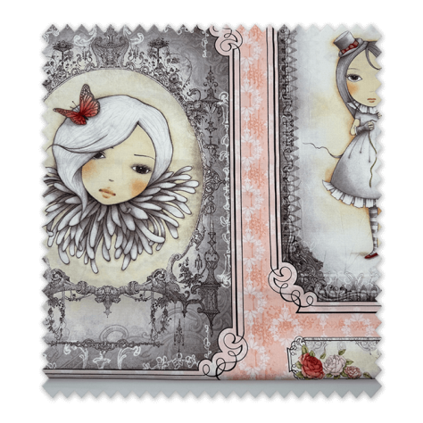 Panel Mirabelle La Vie en Rose con ilustración romántica Panel Mirabelle La Vie en Rose con ilustración romántica
