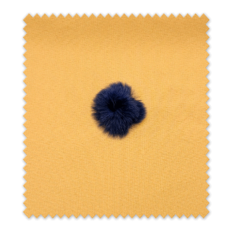 Pompón plano azul marino para manualidades y costura Pompón plano azul marino para manualidades y costura