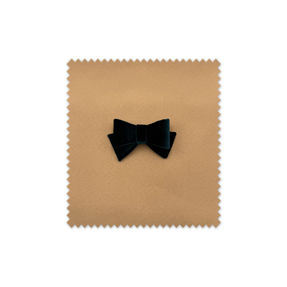 lazo de terciopelo rígido verde botella