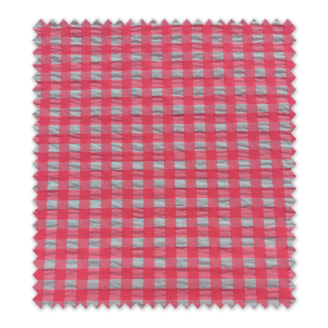 tejido vichy rosa flúor arrugado OEKO-TEX tejido vichy rosa flúor arrugado OEKO-TEX