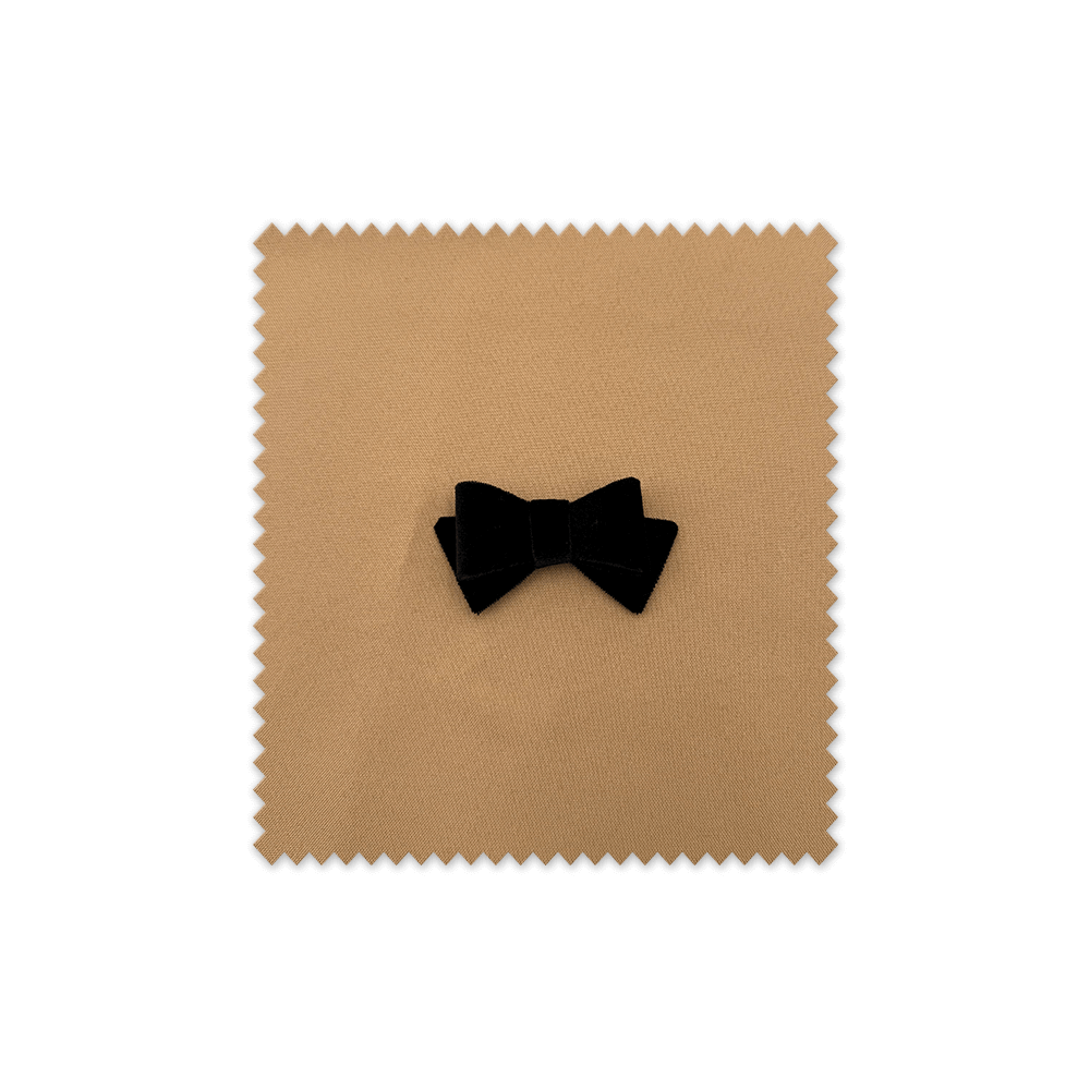 Lazo Terciopelo Rígido Negro