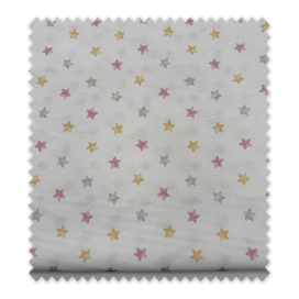 Tela infantil estrellas suaves tonos pastel algodón popelín