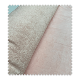 Tela rizo bambú rosa bebé suave y absorbente