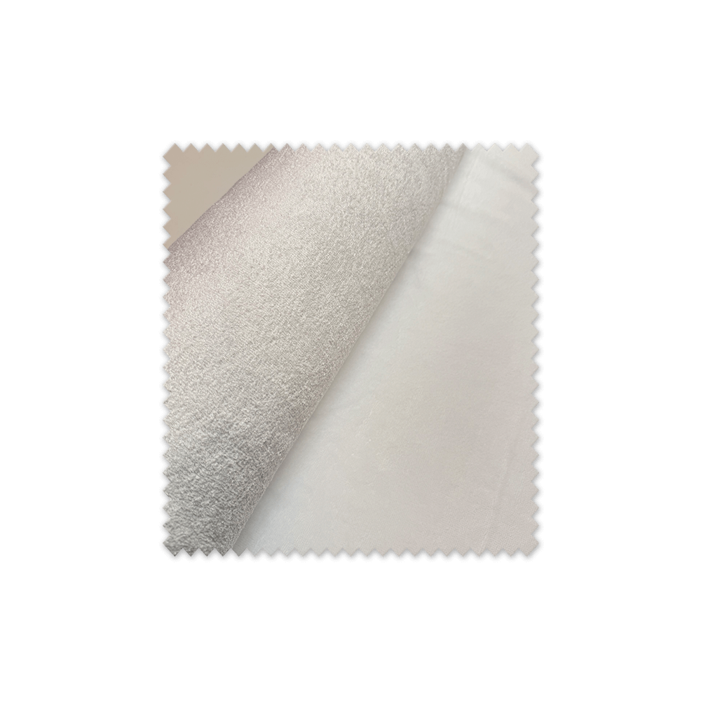 Tela rizo bambú blanco ecológica absorbente