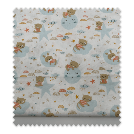 Retal 0,65m algodón 100% estampado ositos dormilones para bebés