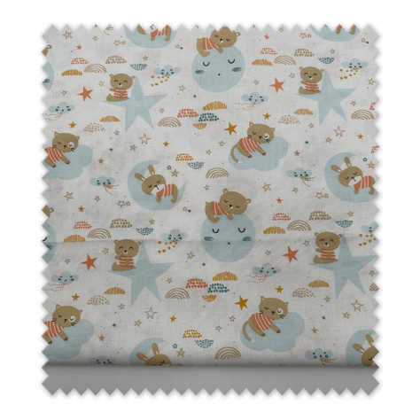 Retal 0,65m algodón 100% estampado ositos dormilones para bebés