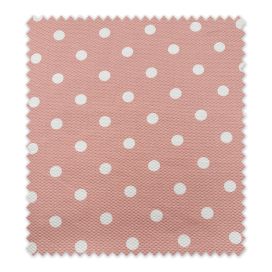 Tela de Pique Nido Abeja 100% Algodón Lunar Fondo Rosa Empolvado OFERTA