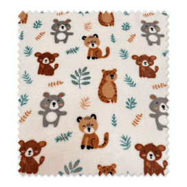 Tela de Coralina Ositos, telas ideales para el invierno