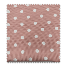 Pique Nido Abeja 100% Algodón Lunar Fondo Rosa Empolvado al mejor precio en telas