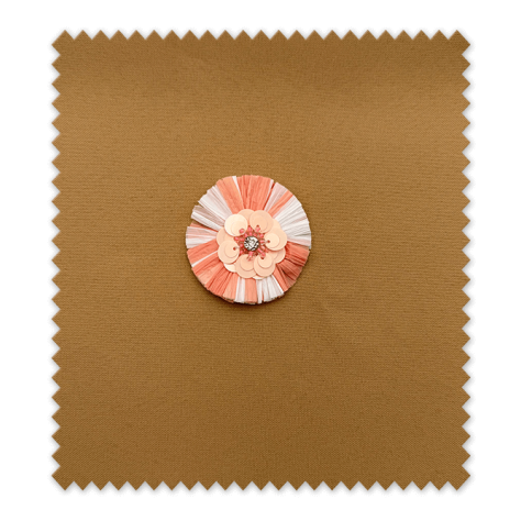 Comprar Flor de Rafia Salmón y Blanco al mejor precio