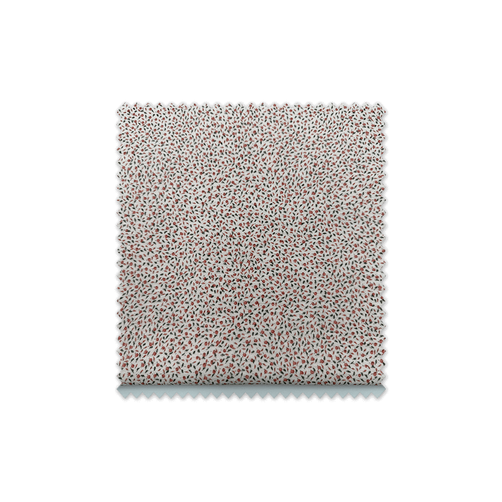 Tela de Doble Gasa Orgánica Flores Rosa Melocotón