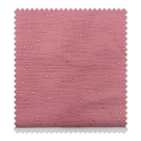 Comprar Retal 0,50m Bambula/ Doble Gasa Lurex Rosa Vintage
