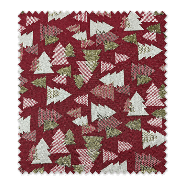 Tela Loneta Tejida Arboles de Navidad Lurex comprar telas especiales Navidad
