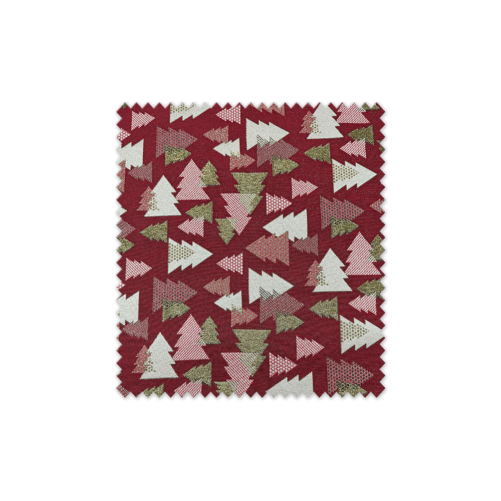 Tela Loneta Tejida Arboles de Navidad Lurex comprar telas especiales Navidad