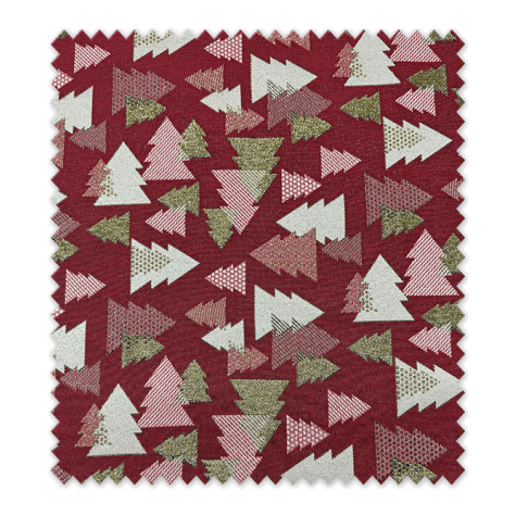 Tela Loneta Tejida Arboles de Navidad Lurex comprar telas especiales Navidad