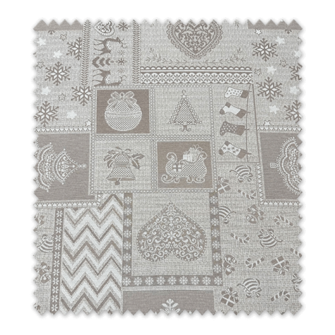 Comprar Tela Loneta Tejida Navidad Tono Tostado Con Lurex