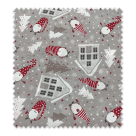 Comprar Tela Loneta Casitas y Gnomos Navidad especiales a precios increíbles.